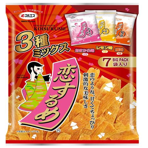 マルエス 恋するめ 3種ミックスアソート 175g（25g x 7袋）