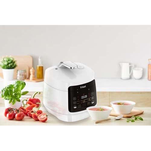 ティファール ラクラ・クッカー コンパクト 電気圧力鍋 ホワイトCY3511JP 炒める 煮込む 蒸す 炊飯 保温 再加熱 T-fal 時短 便利 ご馳走 クリスマス