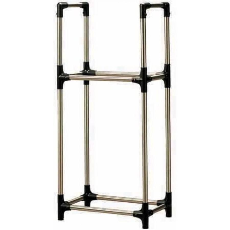 アイリスオーヤマ ステンレスタイヤラック KSL-590 ブラック 耐荷重120kg サビにくい 普通自動車用 タ..