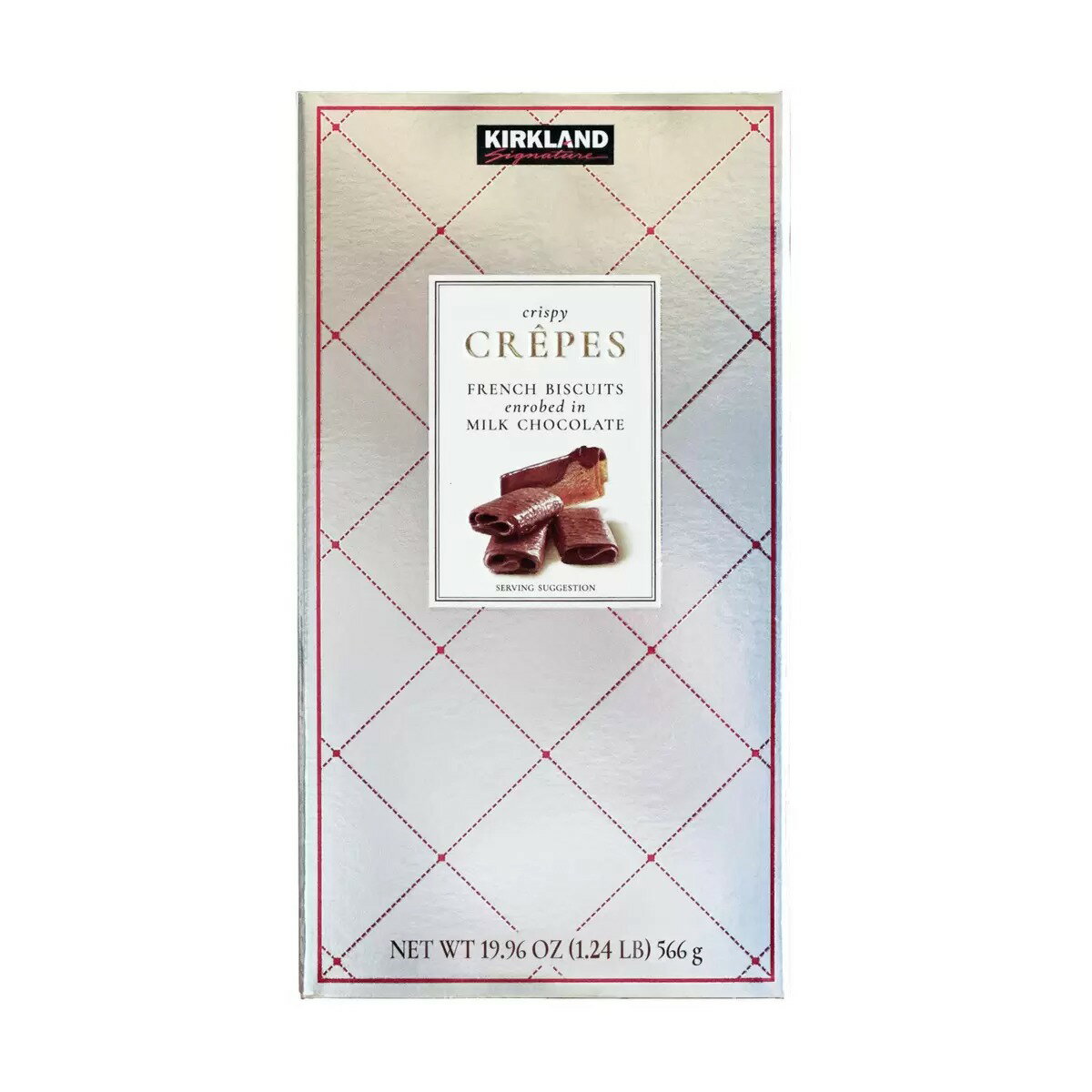 カークランドシグネチャー クレープ ベルジャン・チョコレート・ビスケット 566g シルバー(4)
