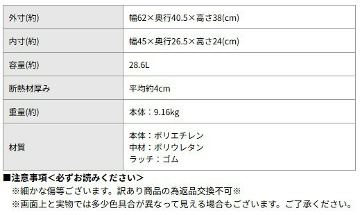 【期間限定価格】 【訳あり商品】 28L ハードクーラーボックス 大容量 ハードクー...