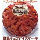 生乳チョコアイスケーキ4号 ケーキチョコ 誕生日 チョコケーキ バースデー デコレーションケーキ スイーツギフト メッセージプレート付き オリジナルケーキ コンパクト