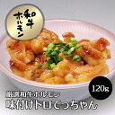 特製ホルモン焼き 味付けトロてっちゃん ホソ 便利な1.5人前 120g 国産 新鮮 ホルモン ほるもん 焼肉 焼き肉 ヤキニク やきにく 冷凍便 1