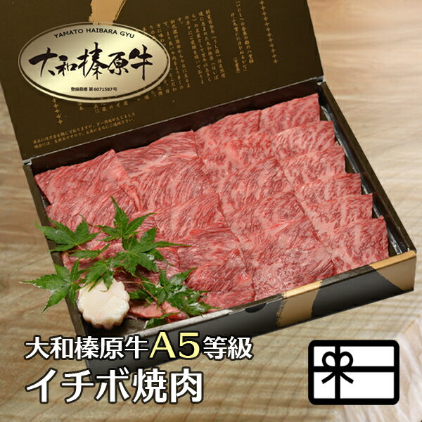 ギフト 贈り物 牛肉 肉 贈答品 大和榛原牛 極旨 いちぼ 焼肉カット 530g 化粧箱入 送料無料 黒毛和牛 A5 イチボ 焼き肉 ヤキニク やきにく 内祝い お祝い プレゼント 冷凍便