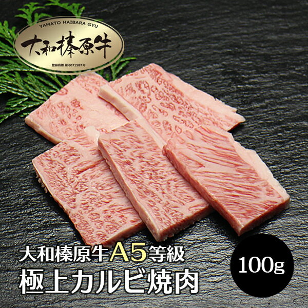 牛肉 肉 大和榛原牛 極上カルビ 100g単位 牛肉 黒毛和牛 A5 焼肉 焼き肉 ヤキニク やきにく カルビ か..