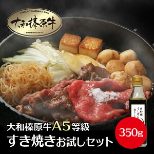 【BLACK FRIDAY】肉 牛肉 すき焼き セット 2人前『うし源』 すき焼きセット 大和榛原牛 A5 すき焼き肉 400g（2〜3人前）＋ 特製割りしたプレゼント！ 送料無料 黒毛和牛 A5等級 極上 高級 スライス あす楽対応 RCP 冷凍便