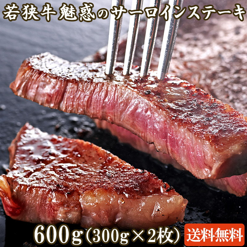若狭牛 魅惑のサーロイン ステーキ 600g（300g×2枚）A4 A5等級