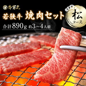 高級ブランド 若狭牛 焼肉セット 松コース【厳選された黒毛和牛プレミアム】ブラックフライデー 御歳暮 お歳暮 食べ比べ 肉 モモ 霜降り 赤身 肉贈答用 お肉 牛肉 和牛 お取り寄せ グルメ 贈り物 贈答 内祝い ギフト柔らかい【送料無料】特上カルビ 特上モモ 890g