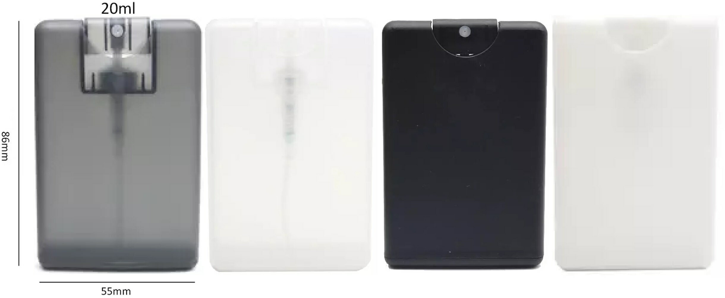 【名刺サイズ スプレーボトル 20ml 5本】 薄いアトマイザー容器 送料無料 薄いスプレーボトル 霧吹き 詰替ボトル 遮光 空容器 アルコールスプレー 携帯 手指消毒 ミスト 細かい 旅行 小分けボトル ミニ アルコール用 除菌 消毒 旅行 ペット用 犬用 猫用 消臭 即納