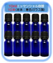 10ml点液容器10本10mlドロッパーボトル アロマボトル エッセンシャル容器 オイル小分け 青色半透明 遮光ボトル 工芸品 アート 液体滴瓶容器 詰め替え容...