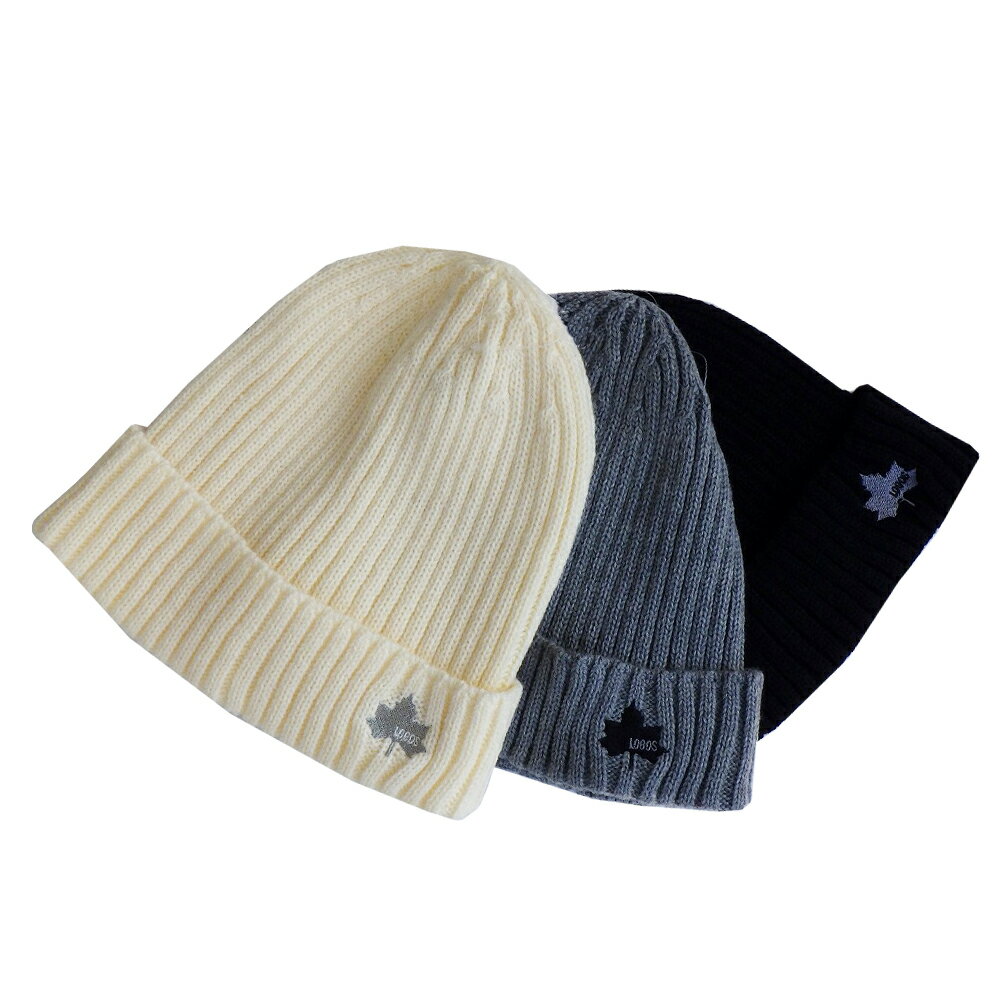 樂天商城 - 秋・冬 帽子 ニット帽 ベーシックカフ ビーニー ワッチ LOGOS ロゴス LS6P206Z 手洗い可能