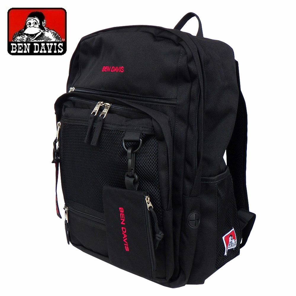 樂天商城 - BEN DAVIS BIG MESH DAYPACK ベンデービス ビッグメッシュ デイパック ポーチ付き リュックサック 30リットル PC(パソコン)対応 2ルーム 8ポケット BDW-8411 撥水加工 多機能 男女兼用