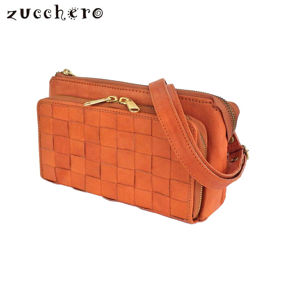 樂天商城 - Zucchero ズッケロ 牛革メッシュ レディース お財布ショルダー ショルダーバッグ 48917