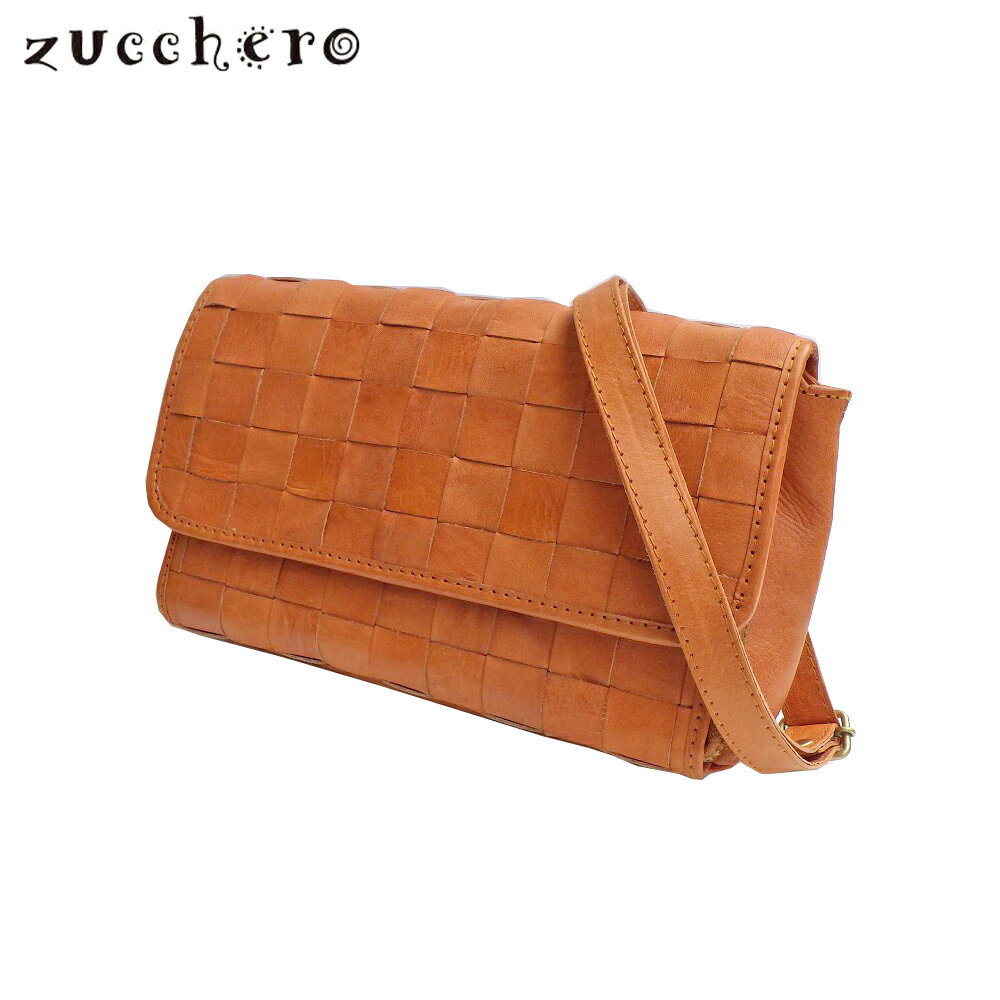 樂天商城 - Zucchero ズッケロ 牛革メッシュ レディース カブセ お財布ショルダー ショルダーバッグ 48919