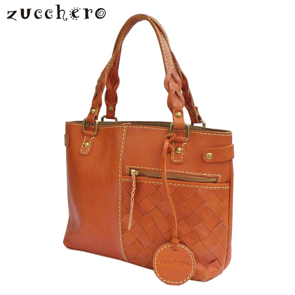 Zucchero ズッケロ 牛革メッシュ トートバッグ アオリトート 49874