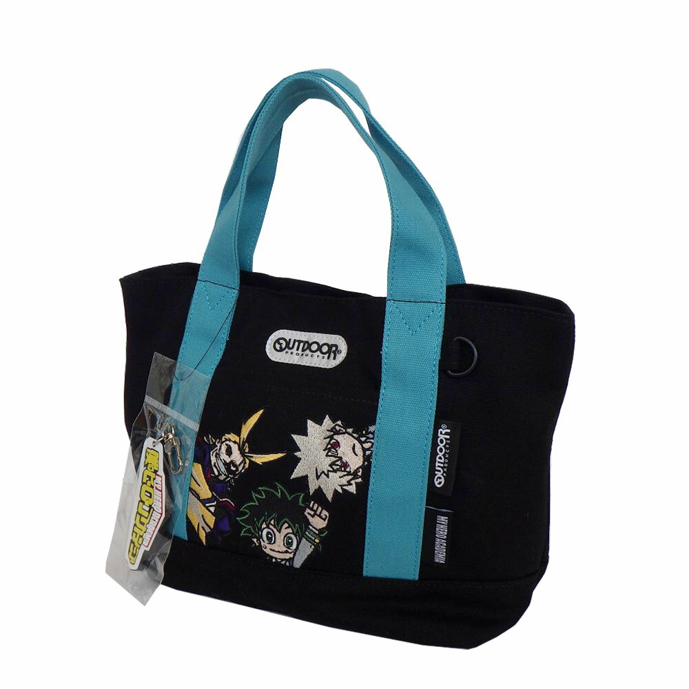 OUTDOOR×僕のヒーローアカデミア ODHA10 トートバッグ ランチバック 緑谷出久 爆豪勝巳 オールマイト