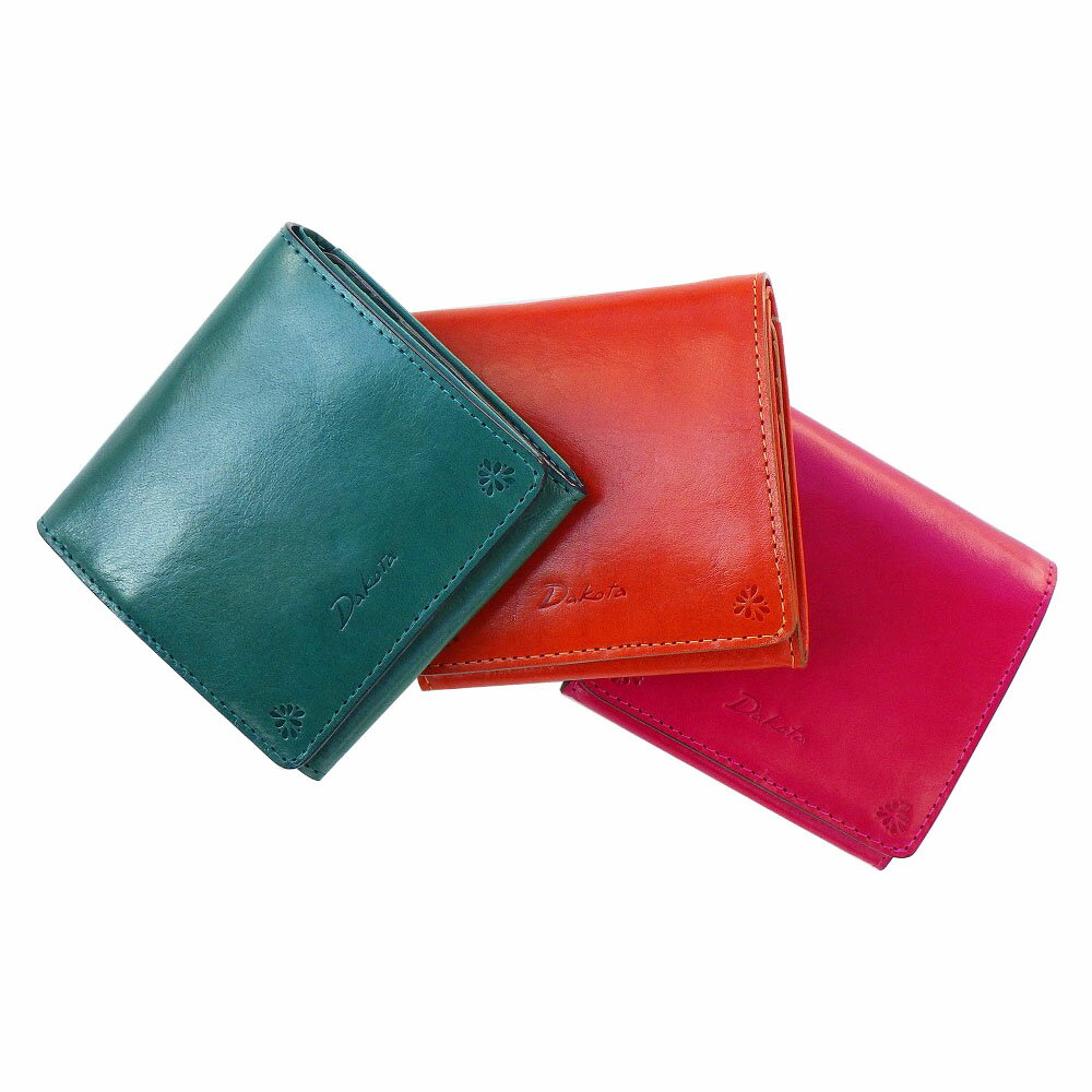 レディース 二つ折り財布(小銭入れあり) ミニ財布 Dakota ダコタ バンビーナ ボックス型小銭入れ 0030834
