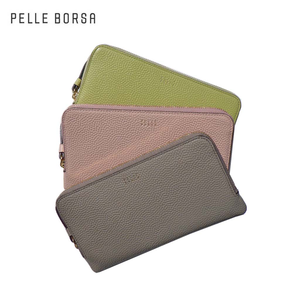 樂天商城 - PELLE BORSA Fine goods ペレボルサ フィーネグッズ 抗菌防臭加工 コンパクト長財布 コンパクト財布 5452