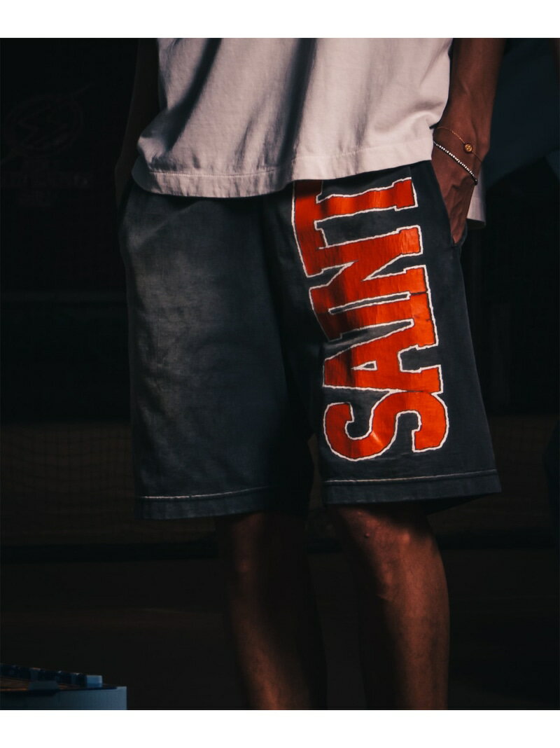 Rakuten - SAINT MICHAEL/セントマイケル/EASY SHORTS/CUT SEW ROYAL FLASH ロイヤルフラッシュ パンツ その他のパンツ ブラック【送料無料】[Rakuten Fashion]