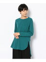 【SALE/30%OFF】DROIT BELLO(ドロイトベロ)裾ラウンドロンT B'2nd ビーセカンド トップス その他のトップス ホワイト グリーン グレ...
