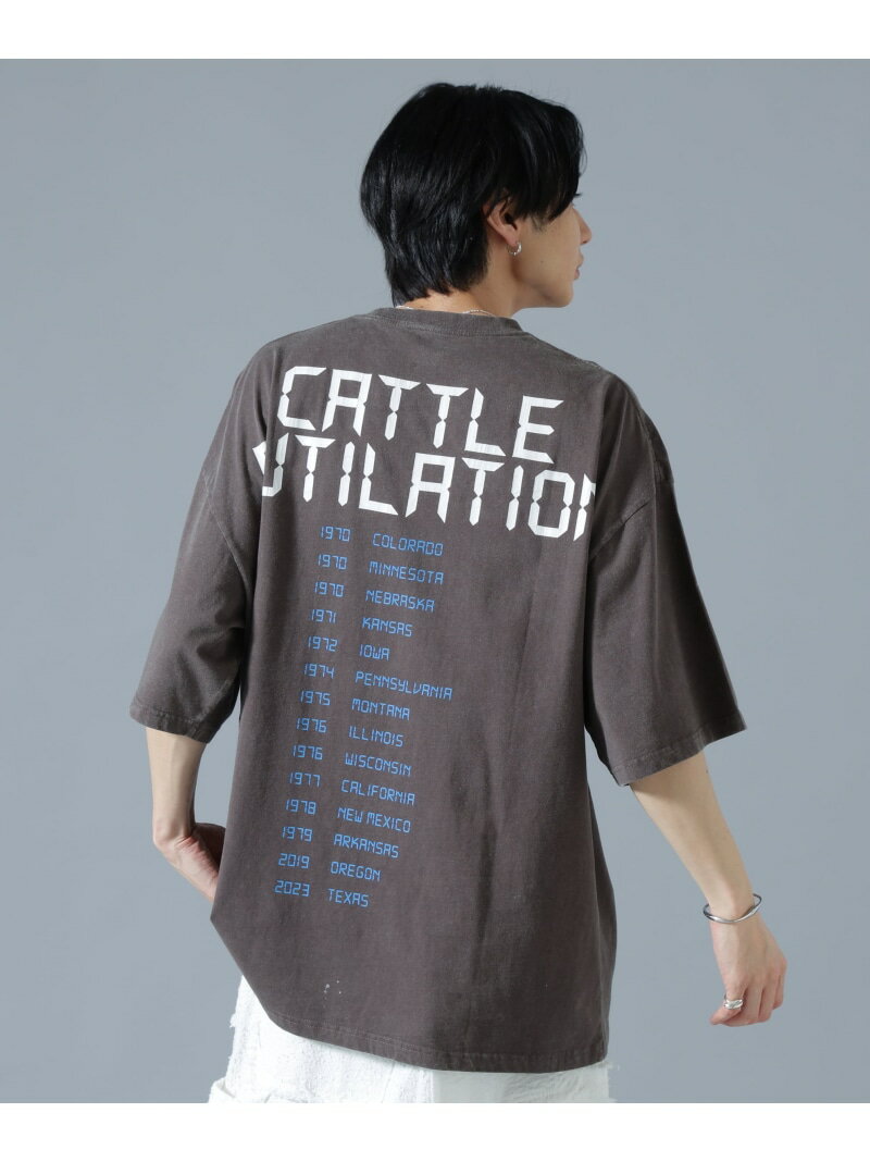 DankeSchon/ダンケシェーン/OVERDYE CATTLEMUTILATION LHP エルエイチピー トップス カットソー・Tシャツ ブラック