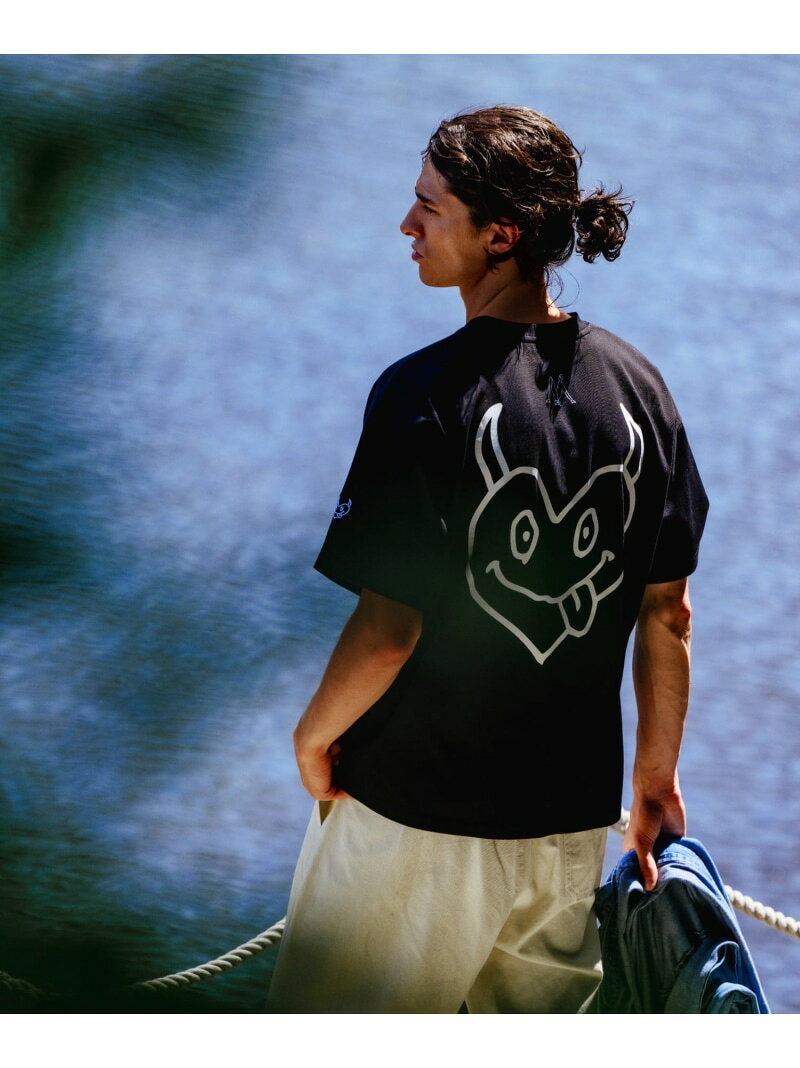 Rakuten - maxsix(マックスシックス)DOUBLE HERT S/S TEE B'2nd ビーセカンド トップス カットソー・Tシャツ ホワイト ブラック【送料無料】[Rakuten Fashion]