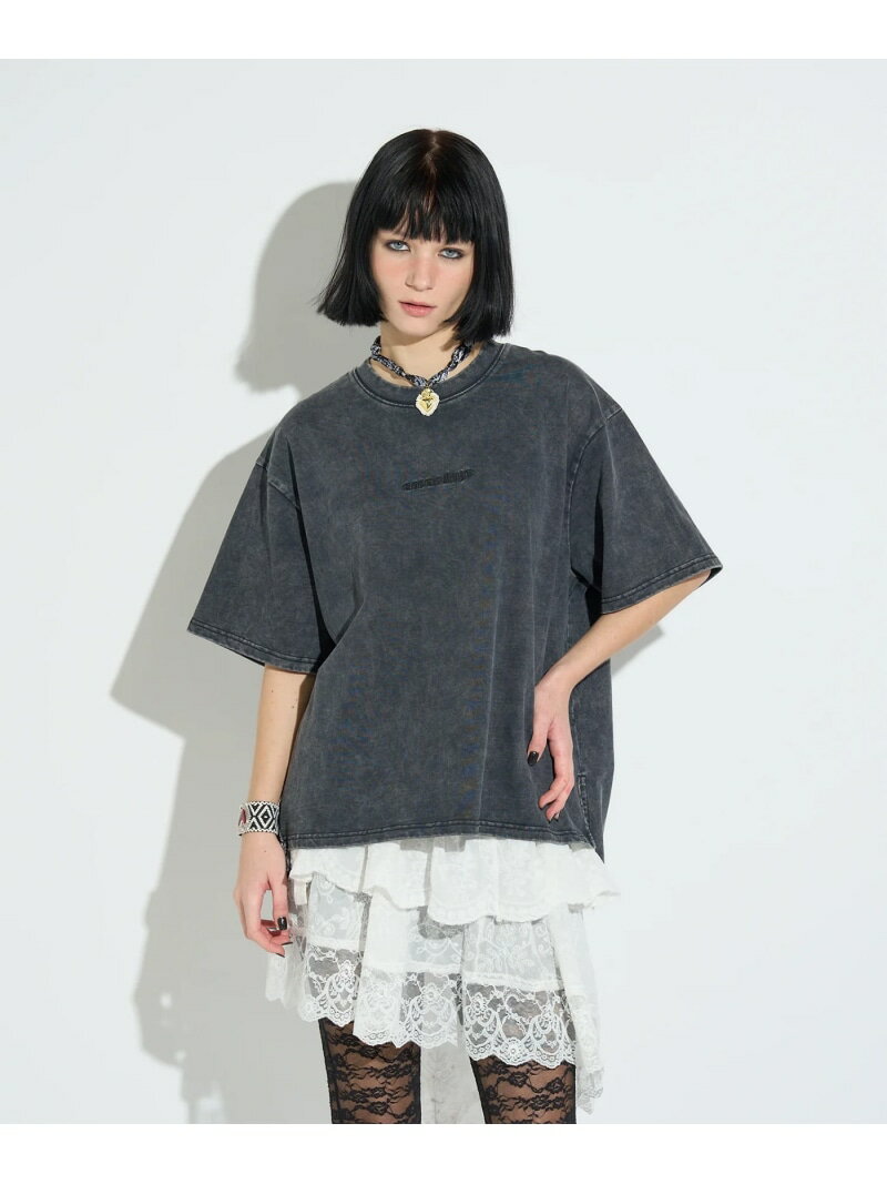 Rakuten - ANNA SUI NYC/アナ スイ エヌワイシー/ラメロゴTシャツ ROYAL FLASH ロイヤルフラッシュ トップス カットソー・Tシャツ ブラック グリーン パープル【送料無料】[Rakuten Fashion]