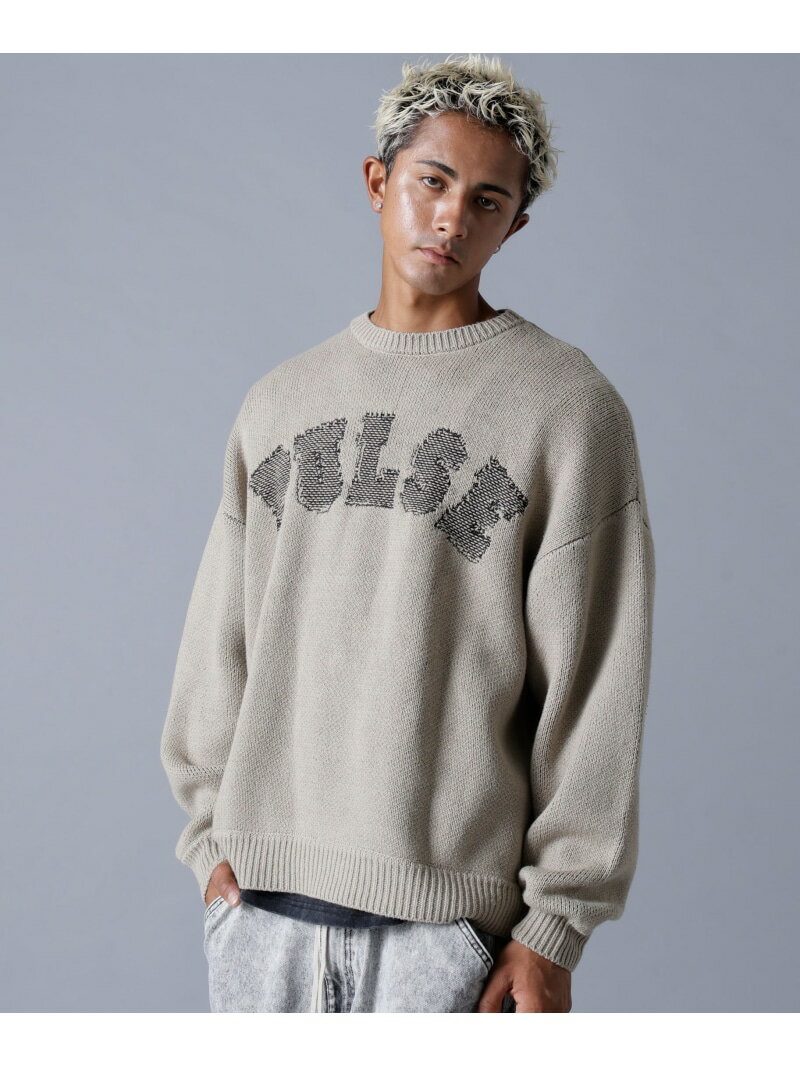 DankeSchon/ダンケシェーン/TC KNIT LOGO LHP エルエイチピー トップス ニット ベージュ グレー【送料無料】[Rakuten Fashion]