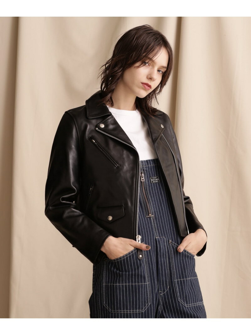 Women's/DOUBLE RIDERS/ダブルライダース Schott ショット ジャケット・アウター ライダースジャケット ブラック【送料無料】[Rakuten Fashion]