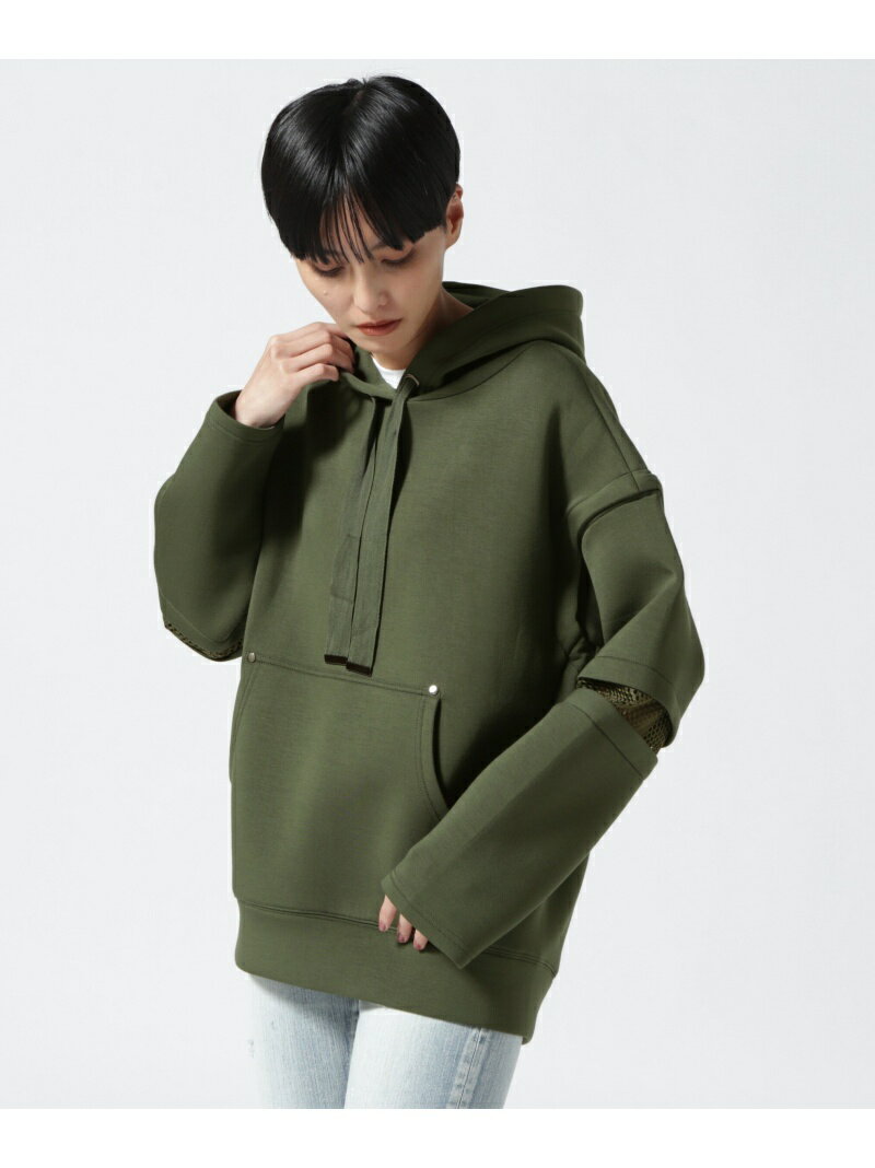 【SALE／40%OFF】AULA AILA(アウラ アイラ)別注2WAYバックプリーツパーカー B'2nd ビーセカンド トップス パーカー・フーディー カーキ ブラック【RBA_E】【送料無料】[Rakuten Fashion]のサムネイル