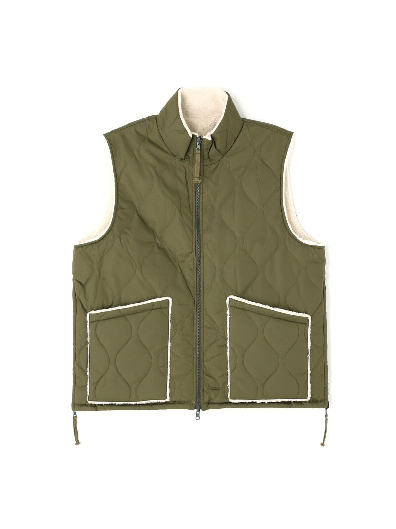 Rakuten - TAION/DOWN+BOA HI VEST LHP エルエイチピー トップス ベスト・ジレ カーキグリーン ブラック【送料無料】[Rakuten Fashion]