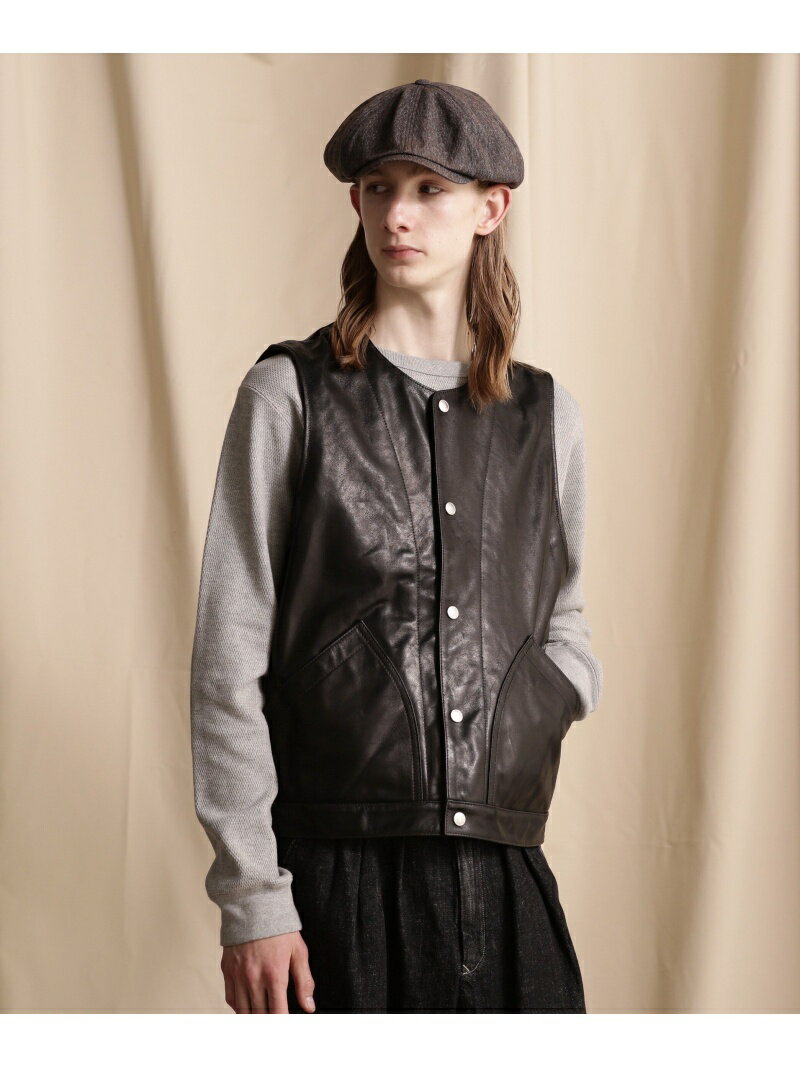 GOAT LEATHER VEST/ゴートレ