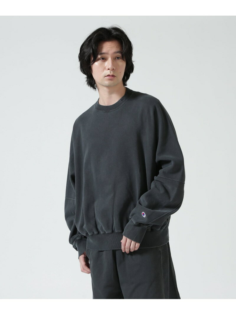 Rakuten - Champion × N.HOOLYWOOD リバースウィーブ(R) リバーシブル クルーネックスウェットシャツ(C8-D019) B'2nd ビーセカンド トップス スウェット・トレーナー グレー【送料無料】[Rakuten Fashion]