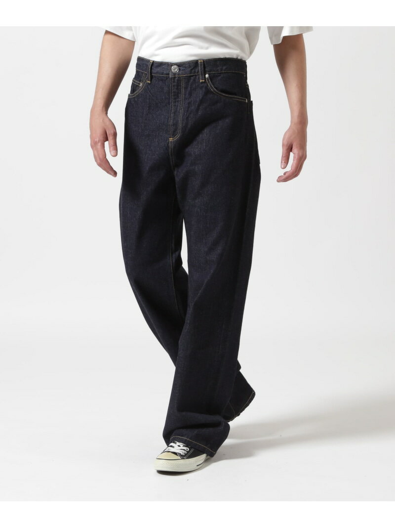 Rakuten - SURT(サート)ONE WASH WIDE DENIM ワンウォッシュワイドデニム B'2nd ビーセカンド パンツ ジーンズ・デニムパンツ ブルー【送料無料】[Rakuten Fashion]