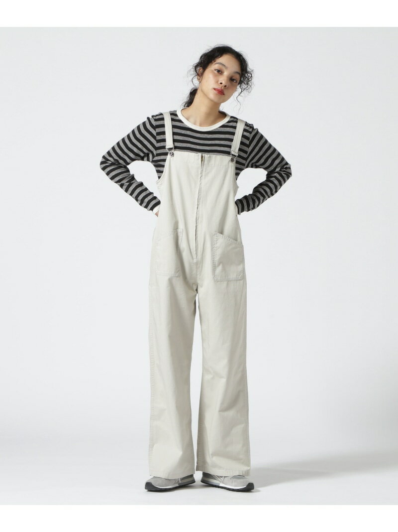 Women's/OVERALL PANTS/オーバーオールパンツ Schott ショット パンツ その他のパンツ ホワイト カーキ グリーン グレー【送料無料】[Rakuten Fashion]