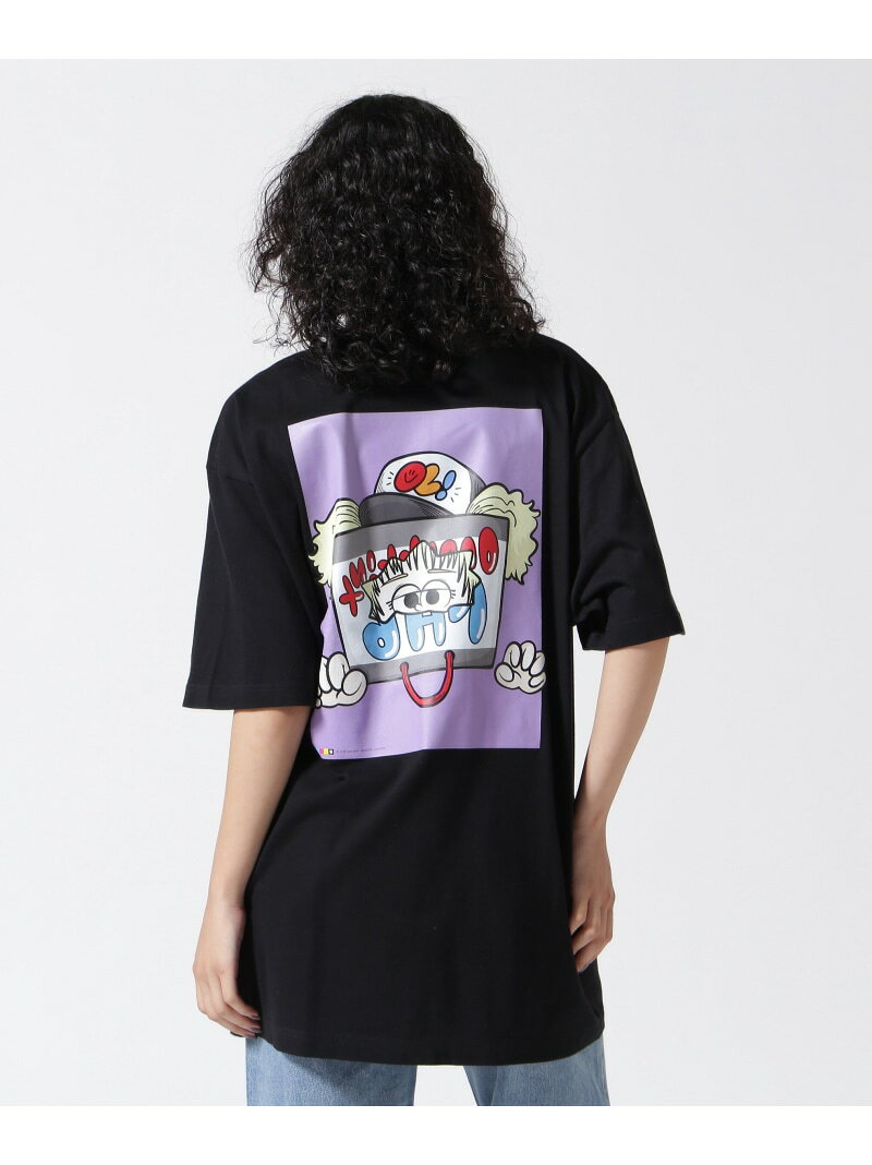 overprint/オーバープリント/Shopper Tee - ZERO HERO LHP エルエイチピー トップス カットソー・Tシャツ ブラック ホワイト