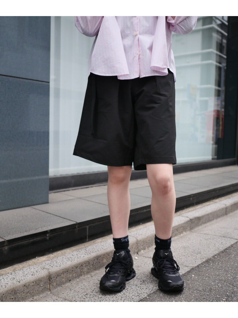 Short, Half Pants - B omnivore/ビーオムニボー PS BELT SHORTS PSベルトショーツ BEAVER ビーバー パンツ その他のパンツ グレー ブラック【送料無料】[Rakuten Fashion]
