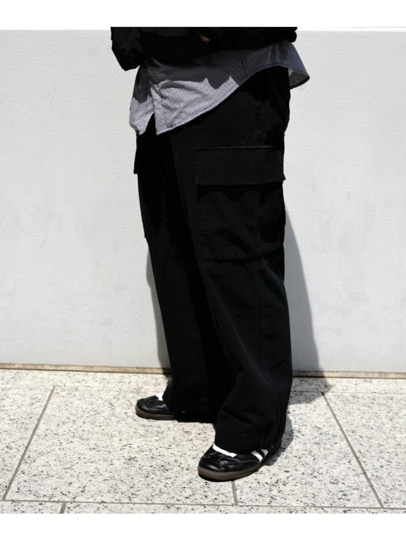 B omnivore/ビーオムニボー RIPSTOP CARGO PANTS カーゴパンツ BEAVER ビーバー パンツ その他のパンツ ブラック【送料無料】[Rakuten Fashion]