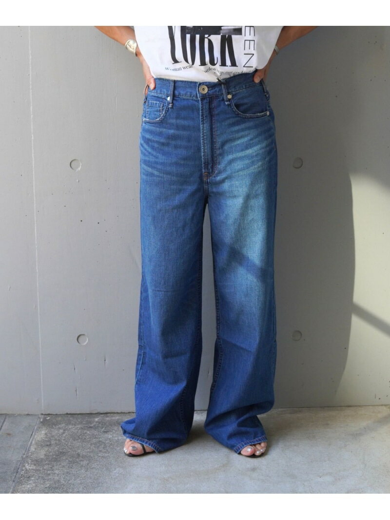 Rakuten - upper hights(アッパーハイツ)THE LAZY NIECE/Wide Straight B'2nd ビーセカンド パンツ ジーンズ・デニムパンツ ブルー【送料無料】[Rakuten Fashion]