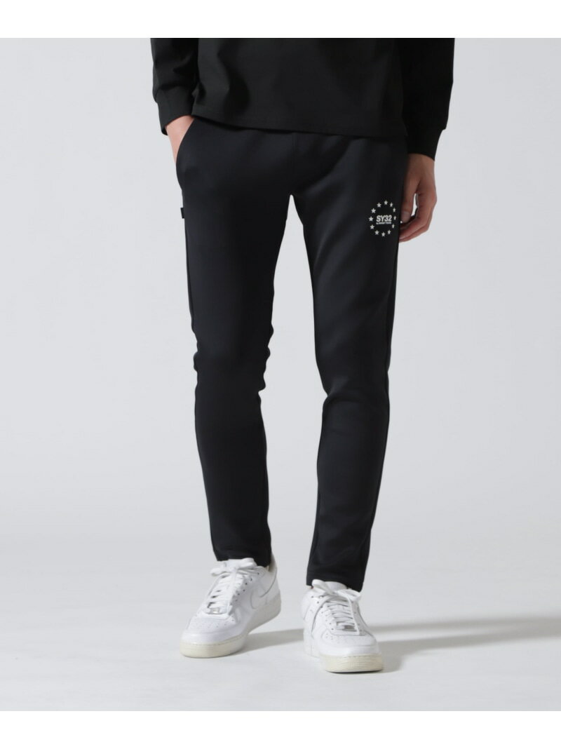 SY32 by SWEET YEARS/エスワイサーティトゥ バイ スィートイヤーズ/DOUBLE KNIT GOTHIC LOGO PA ROYAL FLASH ロイヤルフラッシュ パンツ その他のパンツ ブラック グレー【送料無料】[Rakuten Fashion]