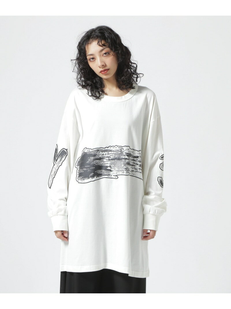 Y-3/ワイスリー/GFX LS TEE-white- ROYAL FLASH ロイヤルフラッシュ トップス カットソー・Tシャツ ホワイト【送料無料】[Rakuten Fashion]