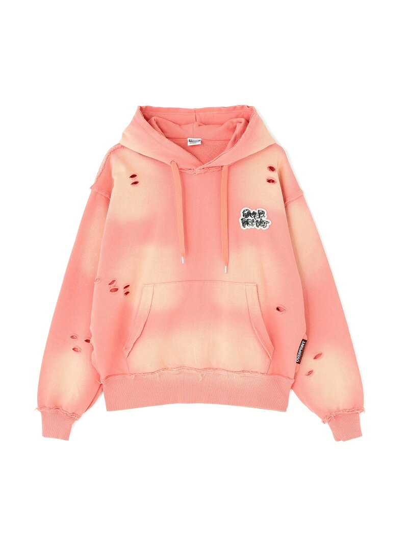 overprint/オーバープリント/PATCH Hoodie LHP エルエイチピー トップス パーカー・フーディー ブラック ピンク