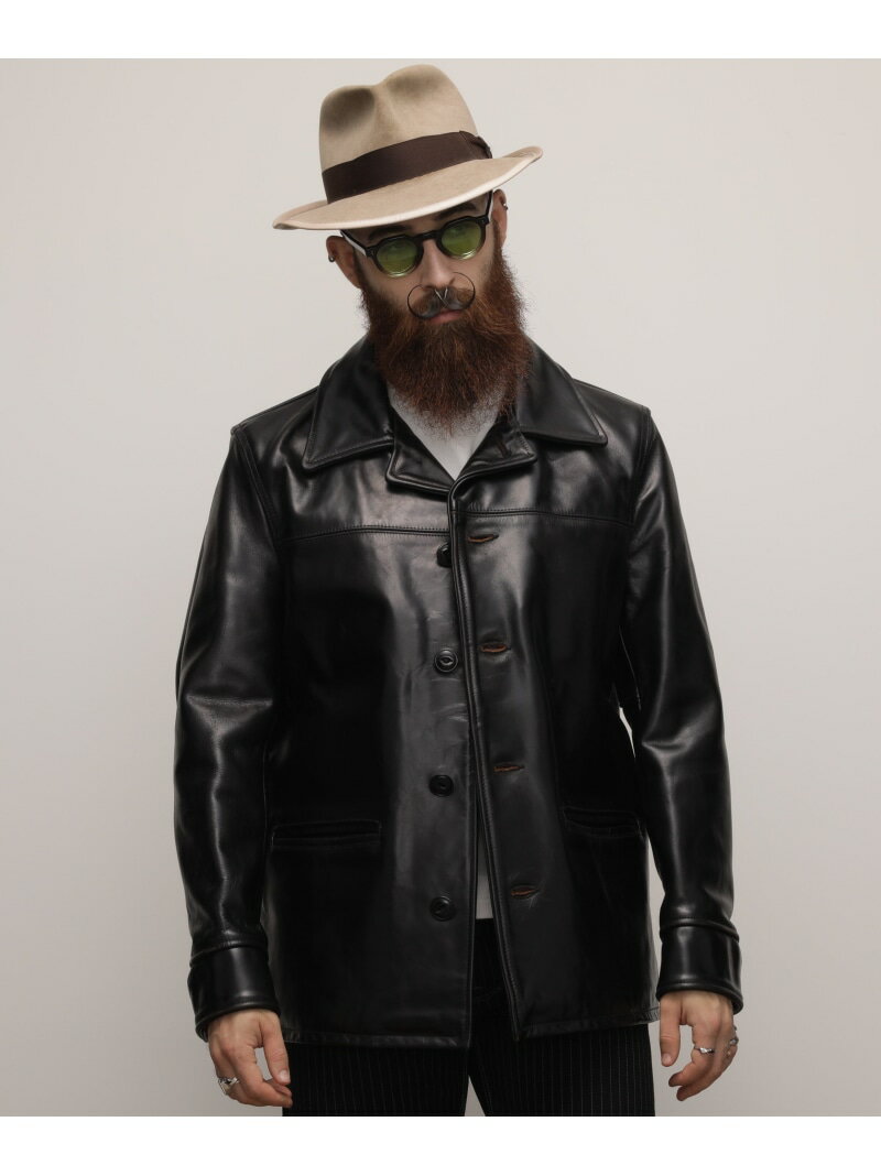 632US NEW CARCOAT/ニューカーコート Schott ショット ジャケット・アウター ライダースジャケット ブラック【送料無料】[Rakuten Fashion]