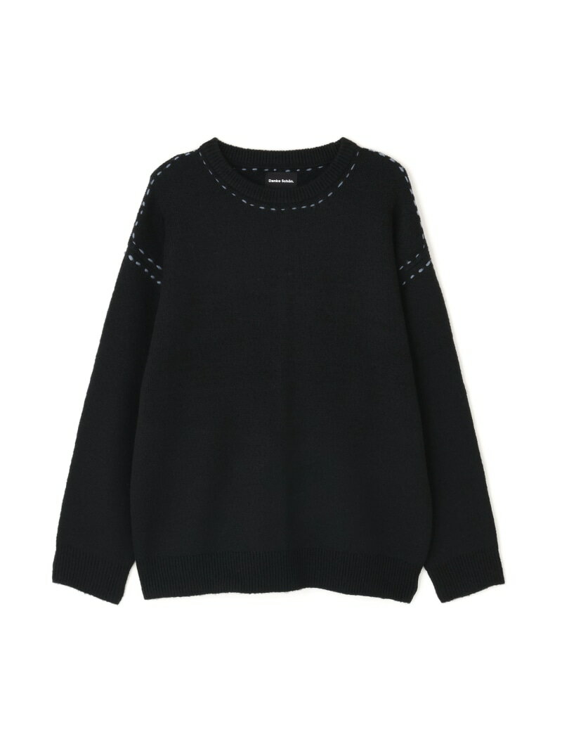 DankeSchon/ダンケシェーン/ST KNIT CREWNECK LHP エルエイチピー トップス ニット ホワイト グレー ブラック【送料無料】[Rakuten Fashion]