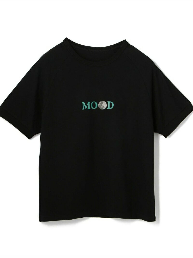 【SALE／7%OFF】[ WEB限定 ] [ MOON MOOD / ムーンムード ] ロゴグラフィック ラグラン 半袖クルーネックTシャツ [ momlhp ]/Ryutaro LHP エルエイチピー カットソー Tシャツ ブラック ホワイト【RBA_E】【送料無料】[Rakuten Fashion]