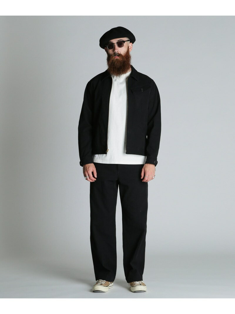 KERSEY WORK JACKET/カルゼ ワークジャケット Schott ショット ジャケット・アウター ブルゾン・ジャンパー ブラック ベージュ【送料無料】[Rakuten Fashion]