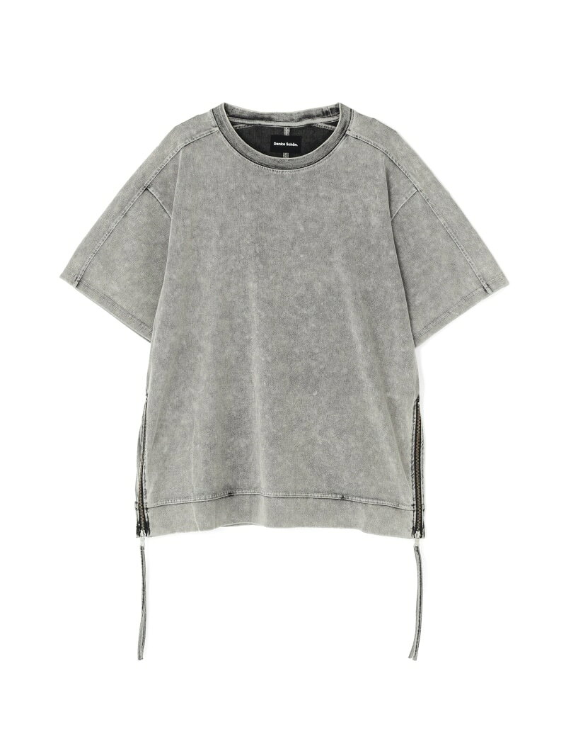 Rakuten - DankeSchon/ダンケシェーン/PIGMENT S/S TEE LHP エルエイチピー トップス カットソー・Tシャツ グレー ブラック【送料無料】[Rakuten Fashion]