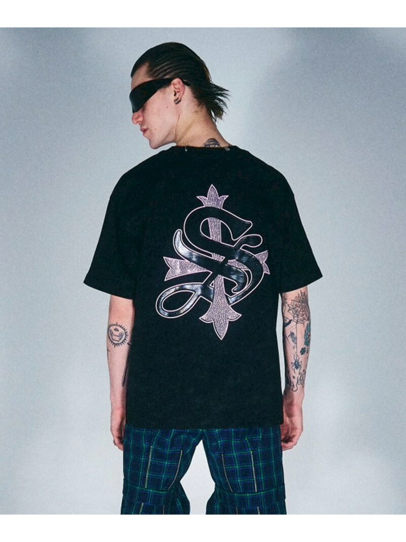 SUPPLIER/サプライヤー/Vintage Wash Pierced Cross Tee LHP エルエイチピー トップス カットソー・Tシャツ ブラック ピンク シルバー【送料無料】[Rakuten Fashion]