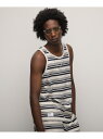 HORIZONTAL STRIPES TANK TOP/ホライゾンタル ストライプ タンクトップ Schott ショット トップス ノースリーブ・タンクトップ ネイビー ブラック【送料無料】[Rakuten Fashion]