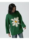 MacMahon Knitting Mills/マクマホンニッティングミルズ Roll Neck Knit-Flower B'2nd ビーセカンド トップス ニ...
